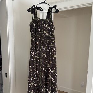 H&M Black Floral Dress